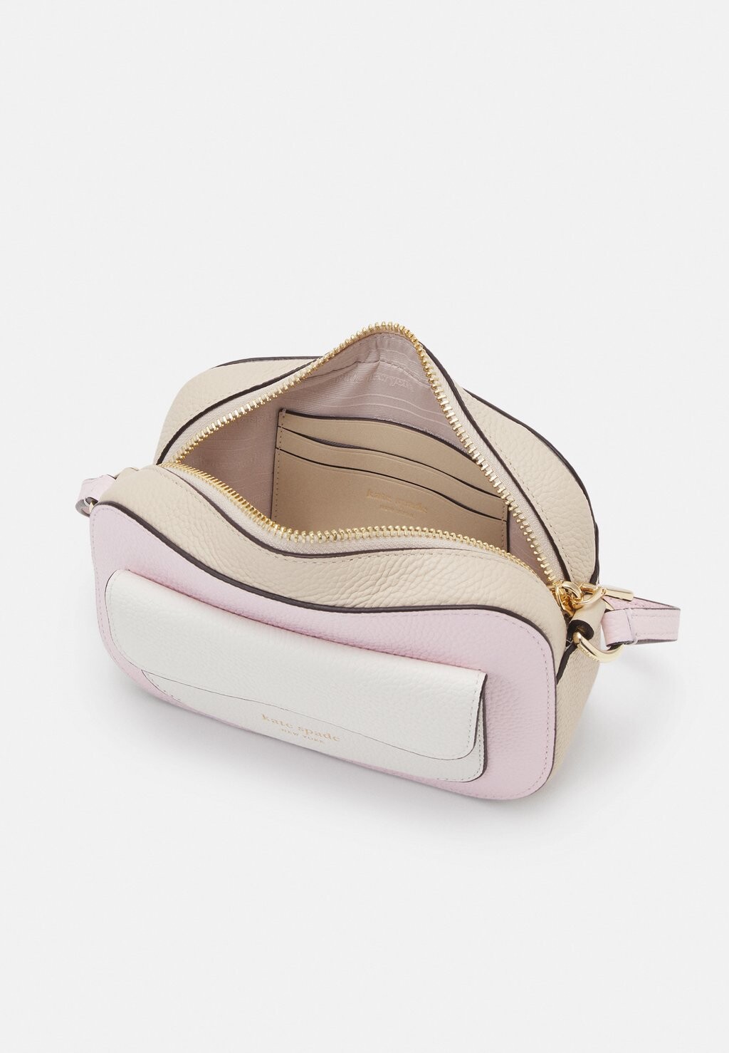 

Сумка через плечо Ava Colorblocked Pebbled Crossbody kate spade new york, розовый