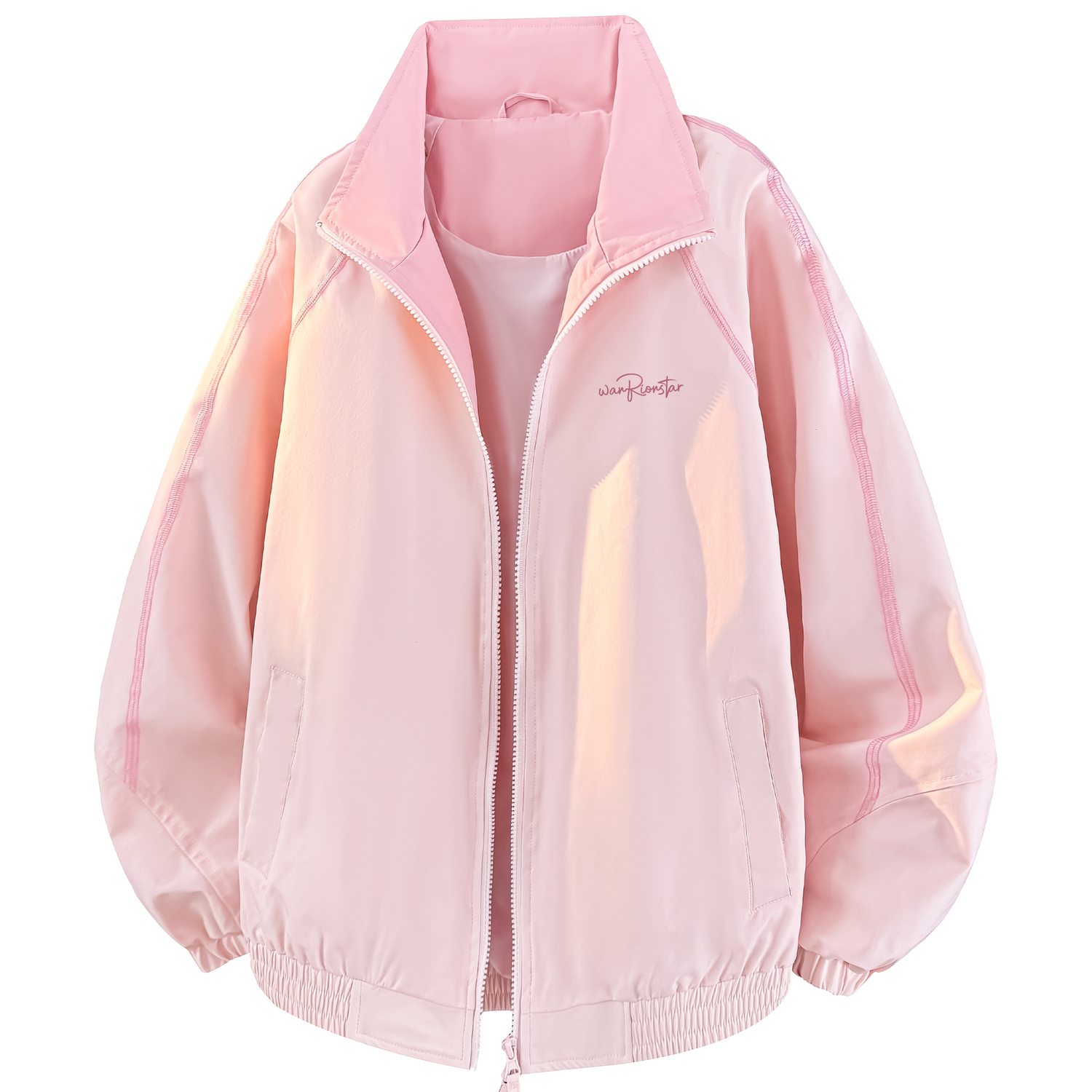 

Куртка Unisex Stand Collar Moderate Workwear WARRIOR, peach розовый