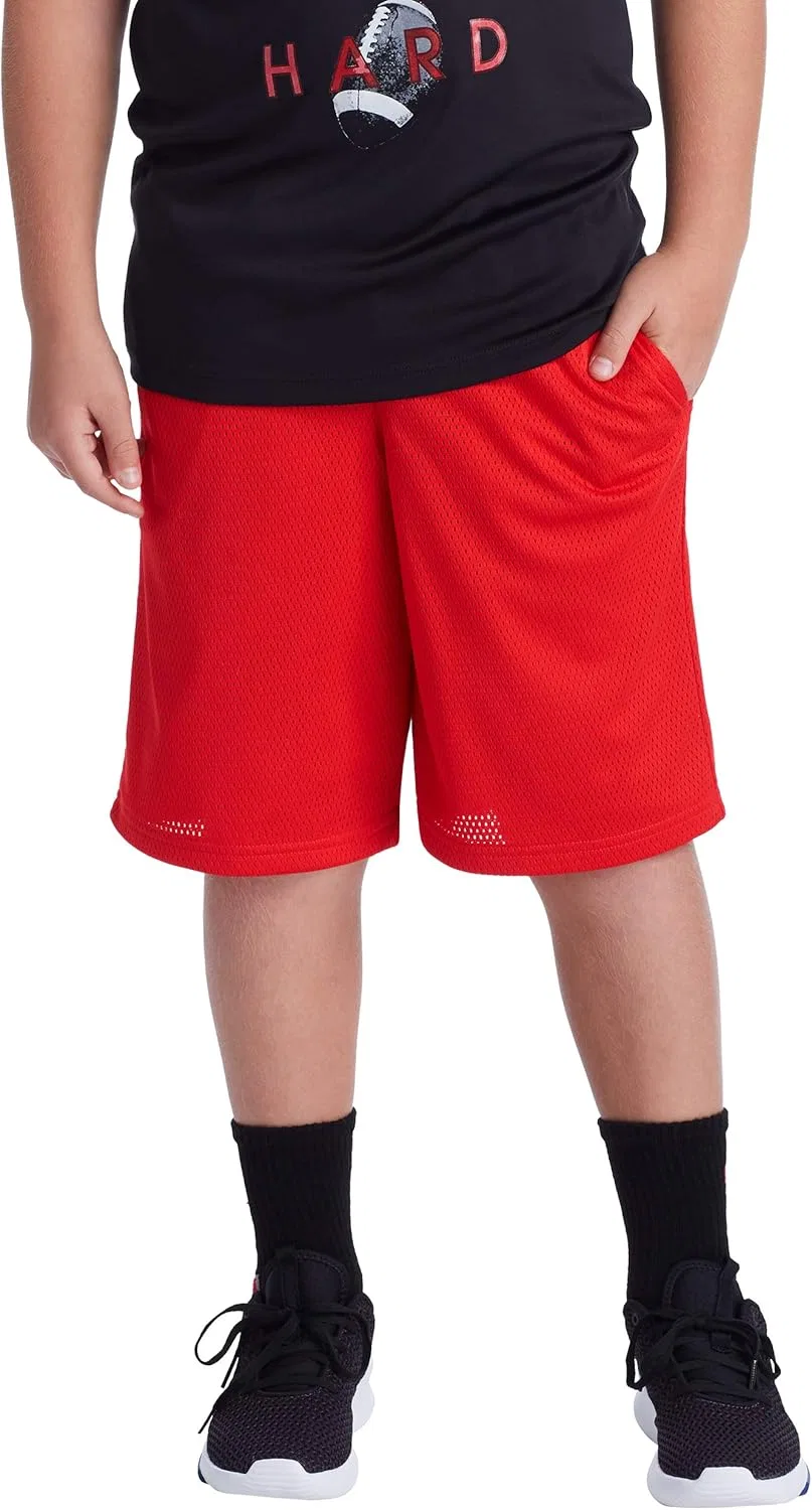 Детские шорты C9 Champion Couchsurfing Core Mesh Shorts - длина внутреннего шва 23 см, Red Puree