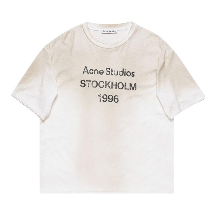 

Футболка Acne Studios Logo T-Shirt, белый