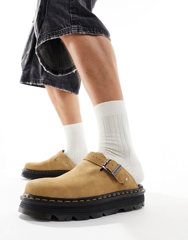 

Dr Martens - ZebZag - Замшевые мюли светло-коричневого цвета