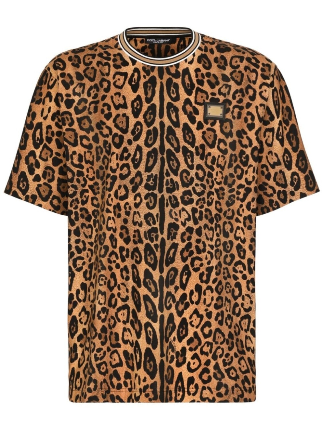 

Dolce & Gabbana футболка с леопардовым принтом, коричневый