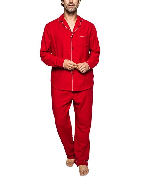 

Пижамный комплект из хлопковой фланели Petite Plume, цвет Red