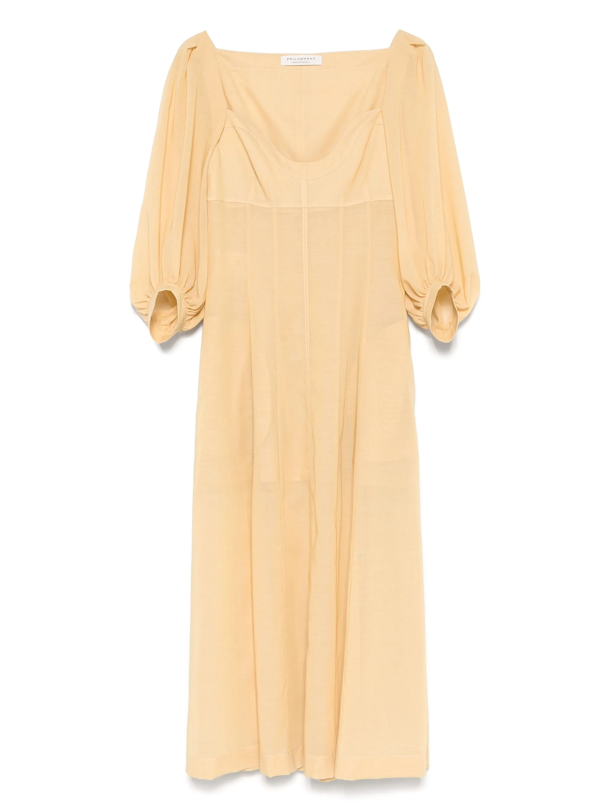 

Платье макси Philosophy Di Lorenzo Serafini, нейтральный