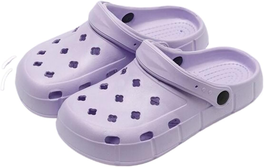 

Сабо DANNLING для женщин и мужчин, уличная обувь без застежки, унисекс, домашние тапочки, противоскользящие, с защитой от запаха, для сада и пляжа, пурпурный