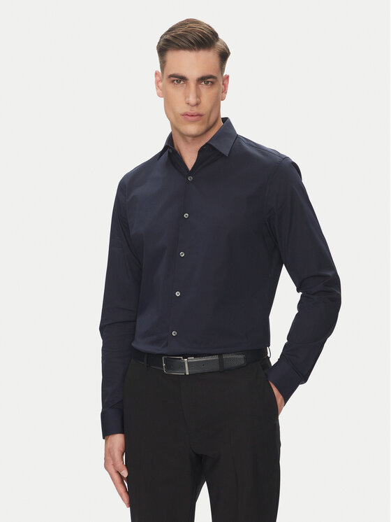 

Рубашка облегающего кроя Essential LV019EU000 Calvin Klein, синий