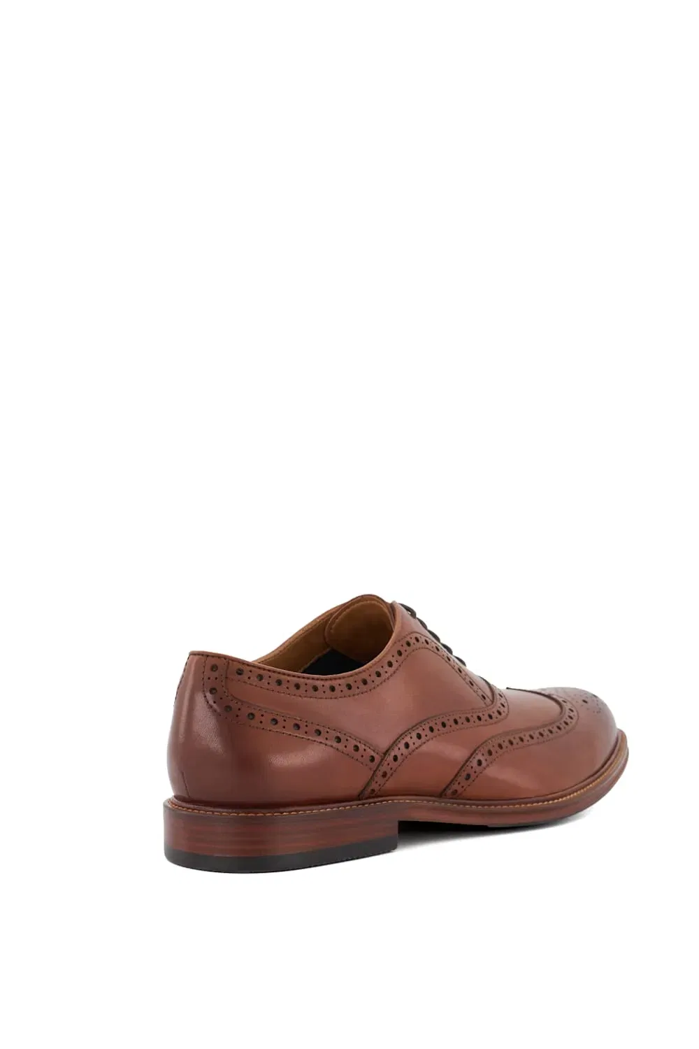 Туфли leather wingtip brogue Dune London, красный — фото 3