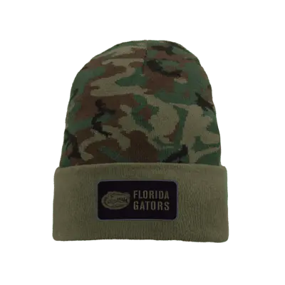 

Шапка Nike Florida College Beanie, цвет Camo Green