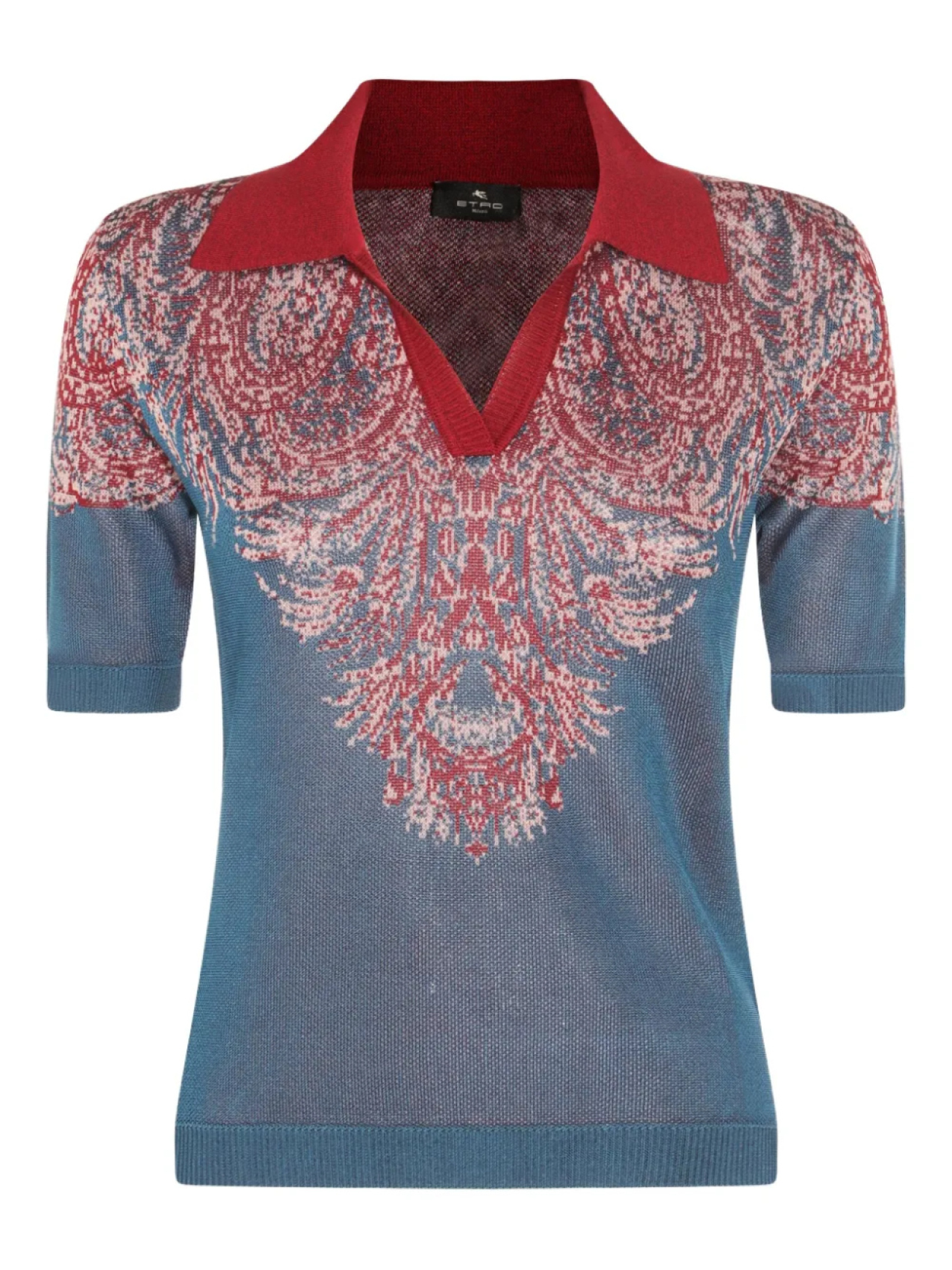 

Рубашка поло с принтом пейсли ETRO, синий