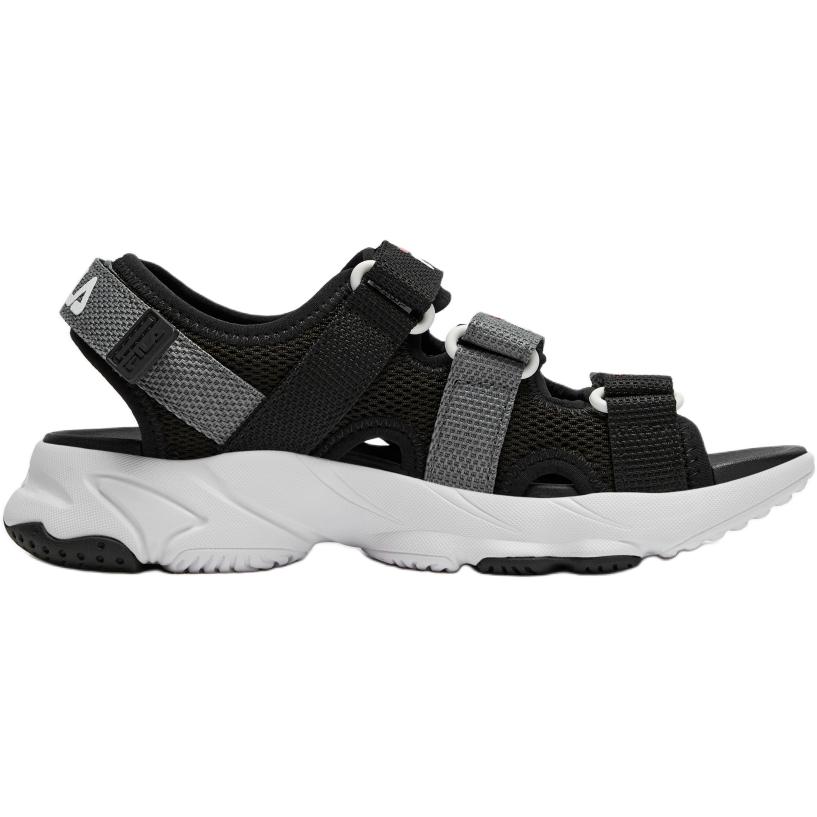 FILA KIDS Детские сандалии низкие противоскользящие износостойкие Black/Space Silver — фото 3