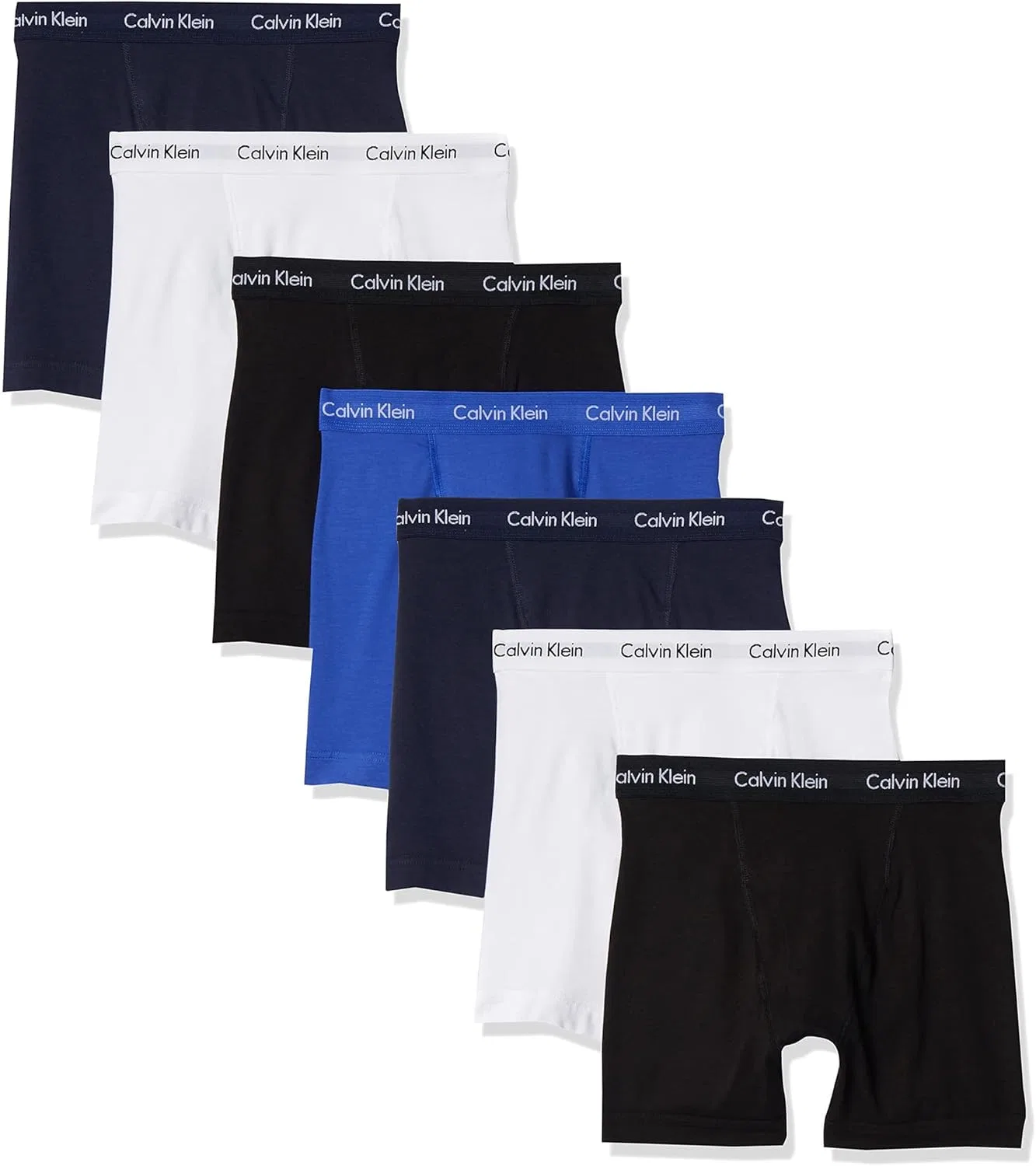 Боксеры Calvin Klein, синие, белые, черные, кобальтовые