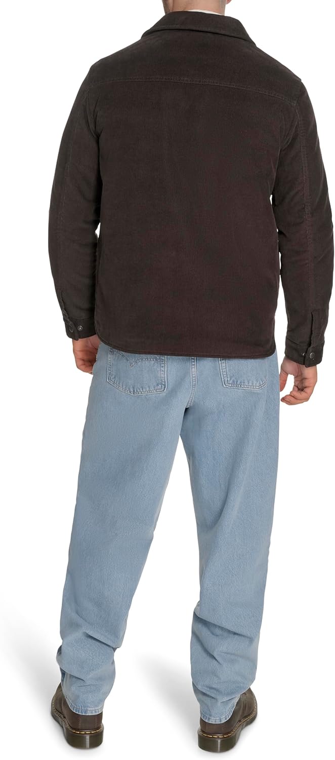 Мужская вельветовая куртка-рубашка Levi's, Chocolate Brown Filled — фото 4