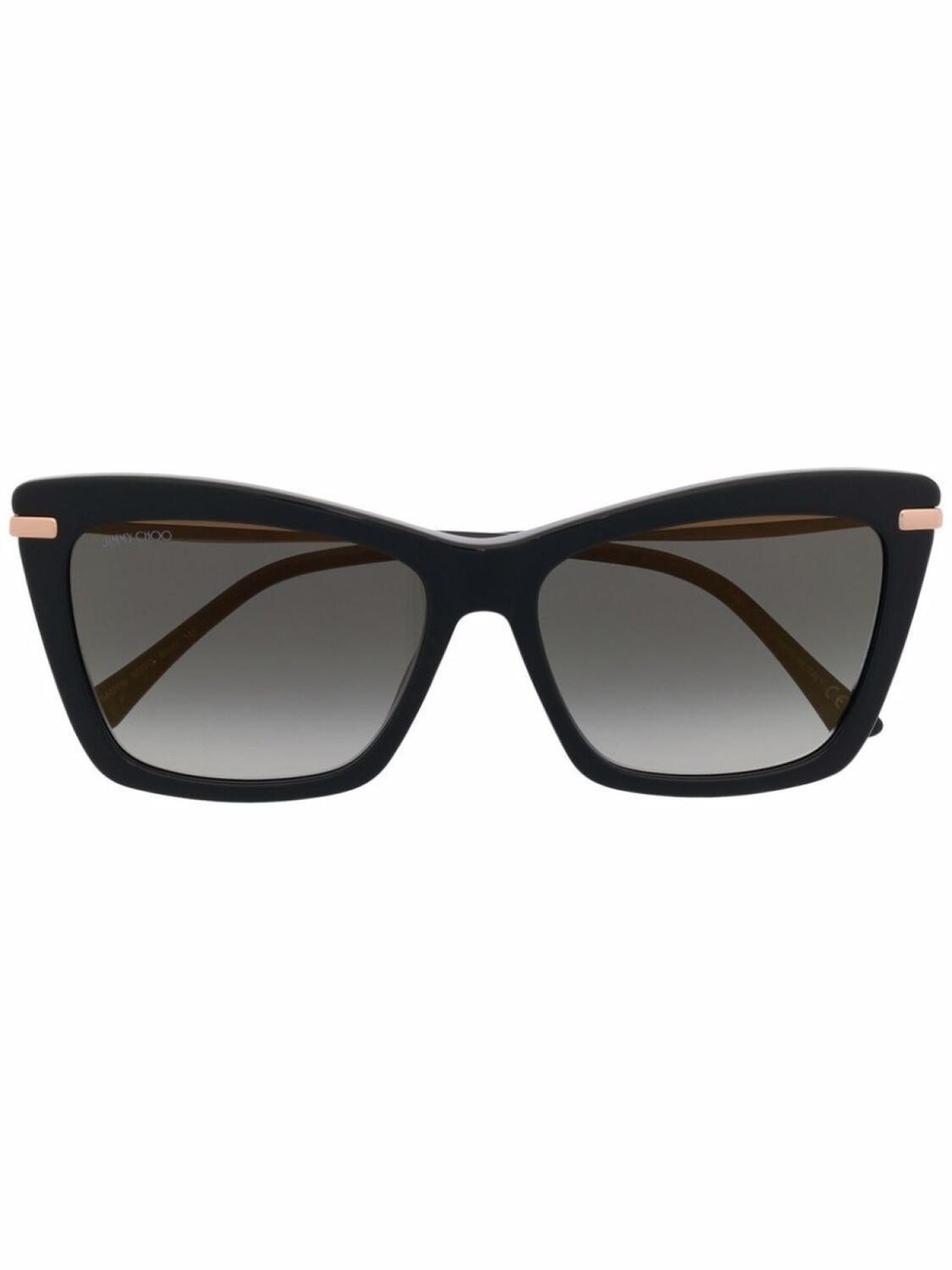

Солнцезащитные очки в массивной оправе Jimmy Choo Eyewear, черный