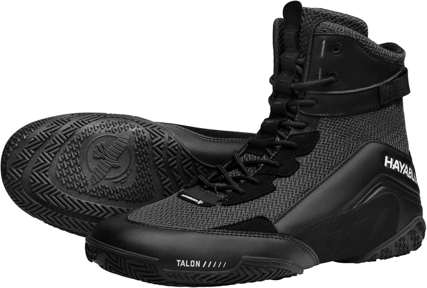 

Боксерские кроссовки Hayabusa Talon для мужчин и женщин, шнуровка, легкие, средней высокой посадки, черный