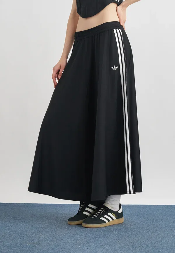 Юбка макси Firebird Adidas Originals, черный/белый