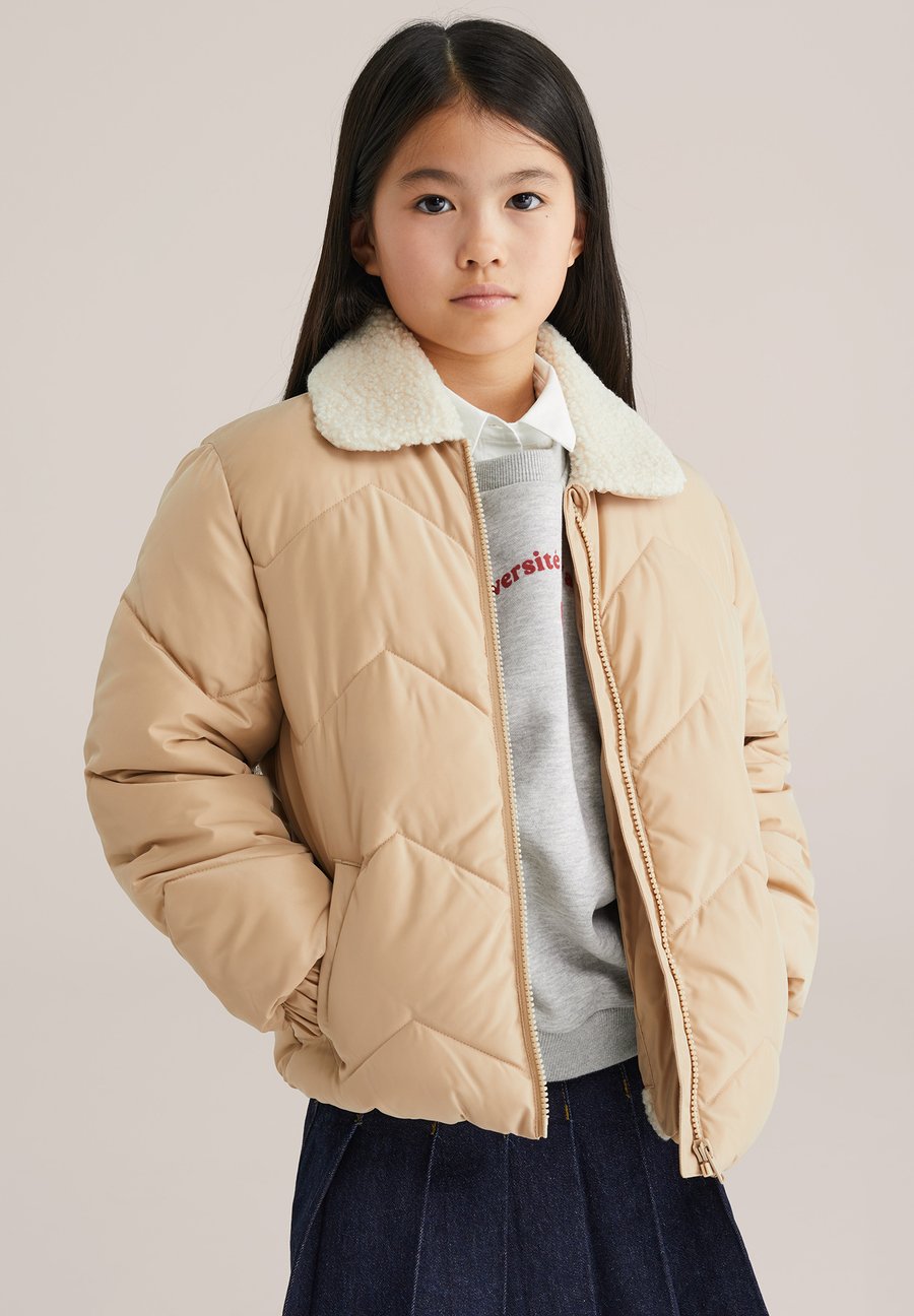 Зимняя куртка WE Fashion Winter jacket, Beige — фото 2