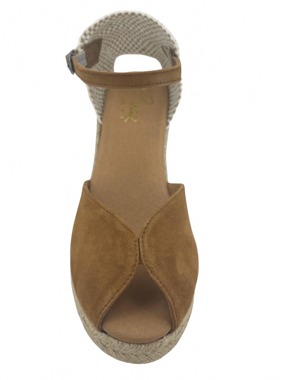 Женские мюли Espadrille в каштановом цвете Pinaz, Chestnut — фото 3