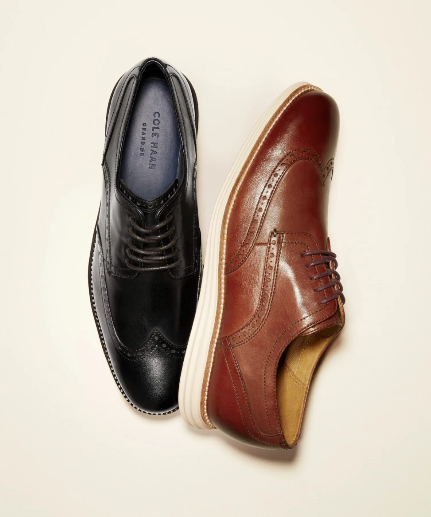 Оригинальные мужские туфли-оксфорды Grand Wingtip. — фото 4