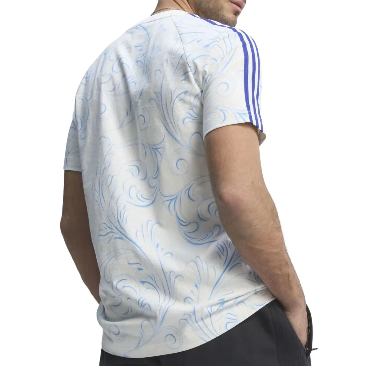 Футболка Adidas Argentina Originals с принтом по всей поверхности, цвет «Off White» — фото 2