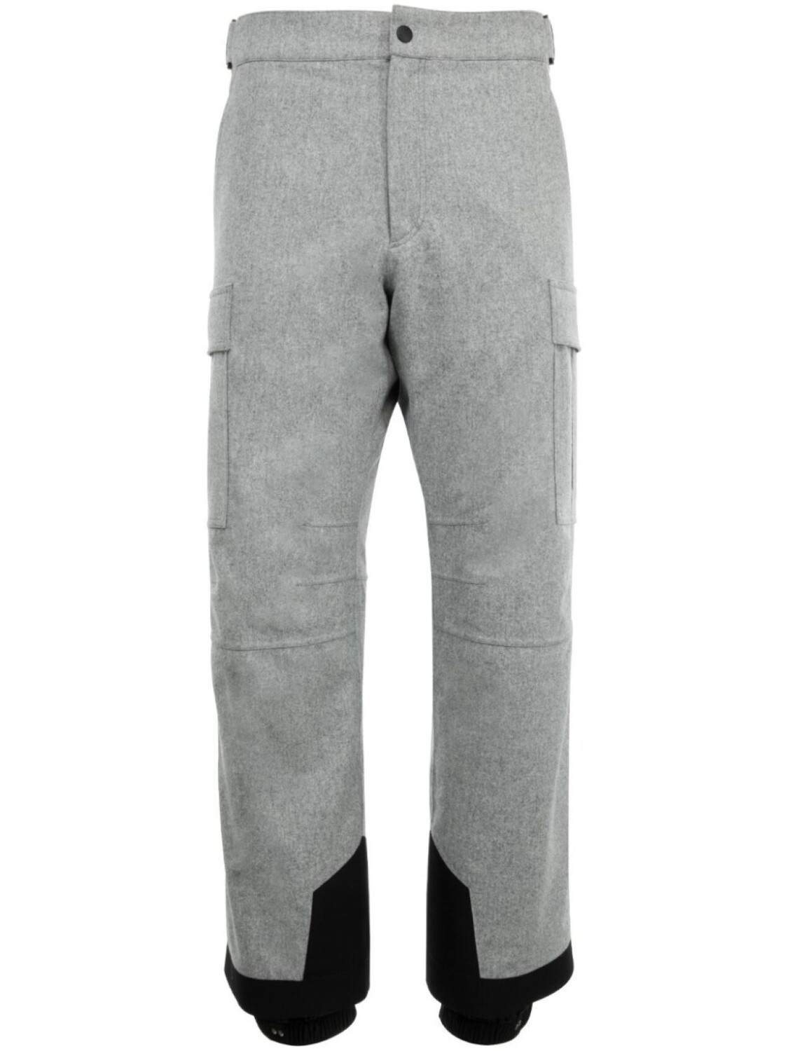 

Шерстяные лыжные брюки Moncler Grenoble, серый