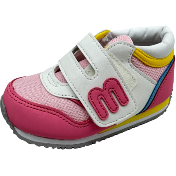 

Амортизирующие дышащие низкие детские кроссовки Made In Japan для малышей MIKI HOUSE, розовый