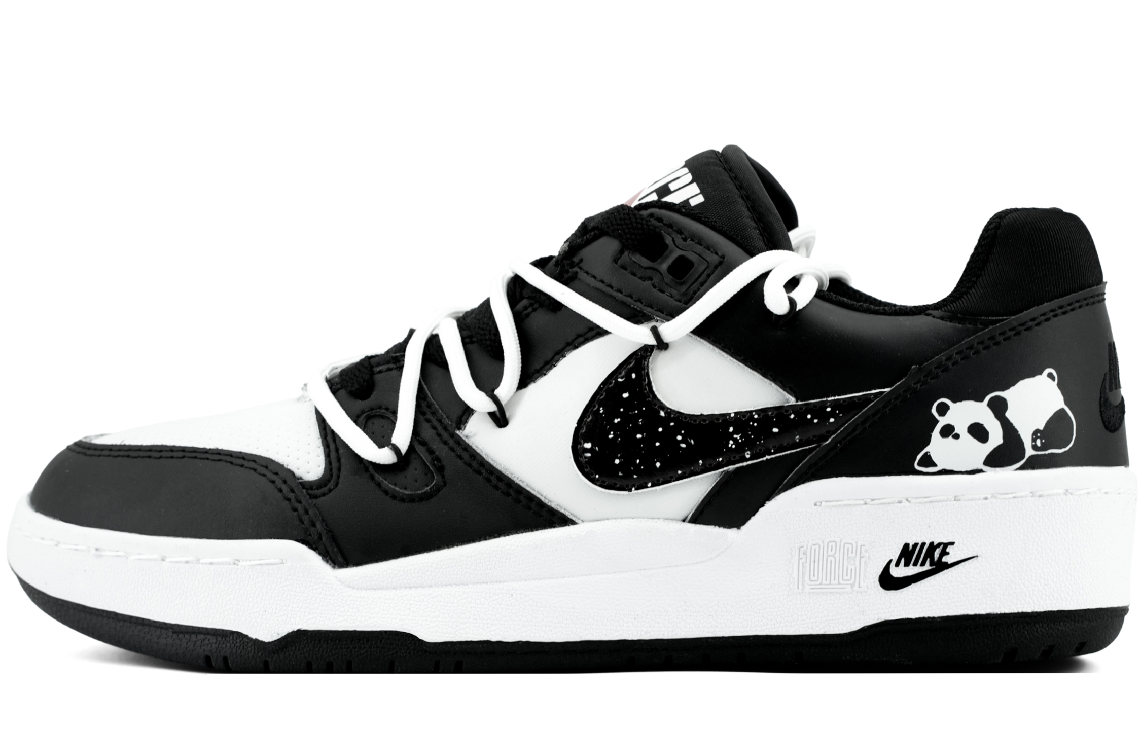 

Nike Легкие и дышащие низкие кроссовки для скейтбординга Full Force, мужские, черно-белые