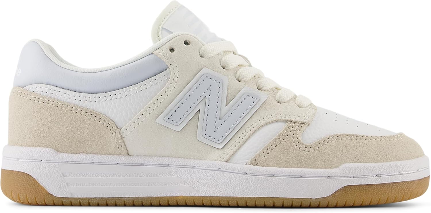Детские кроссовки New Balance 480 V1 на шнуровке для мальчиков, синий — фото 4