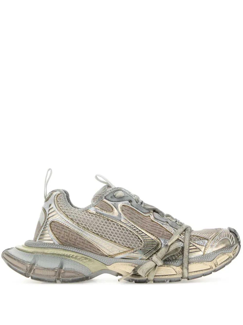 Кроссовки 3XL с сетчатыми вставками BALENCIAGA, серый