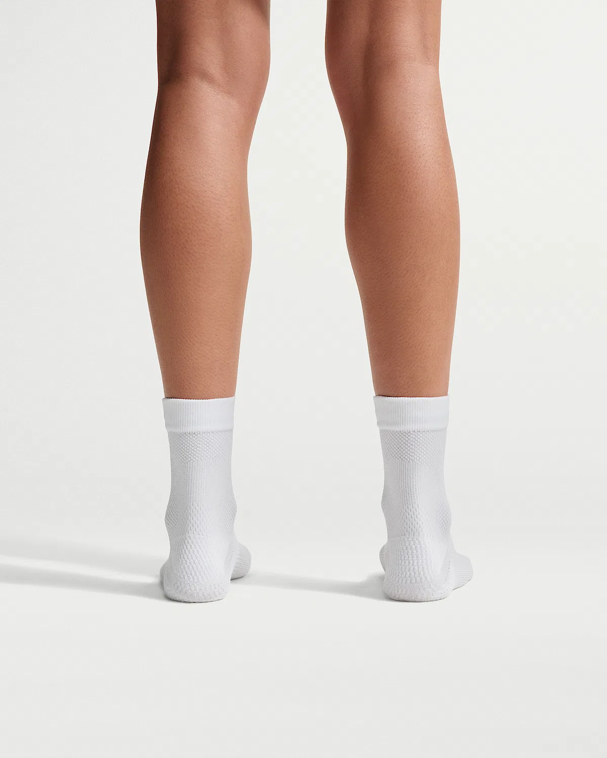 Nike Run Running Micro-Crew Socks (1 пара) Lightweight, White/Black/Pure Platinum — фото 3