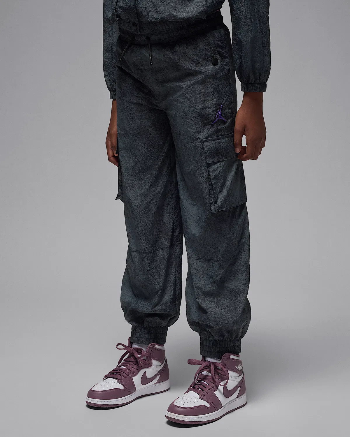 Детские спортивные штаны Jordan Woven Pants Blue Jeans and Bling, Black