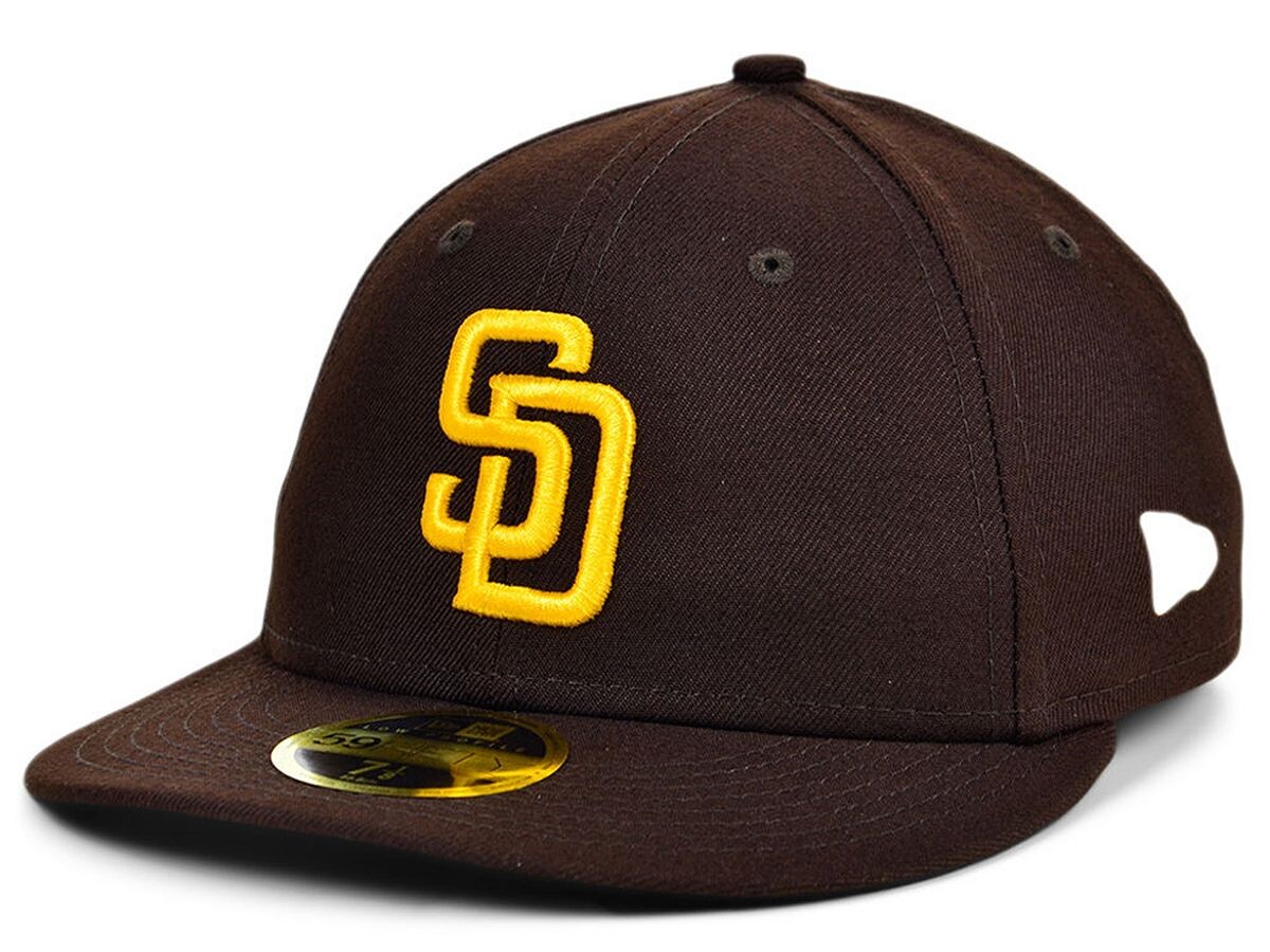 

Мужская коричневая шляпа San Diego Padres Authentic Collection для поля с низким профилем 59Fifty. New Era