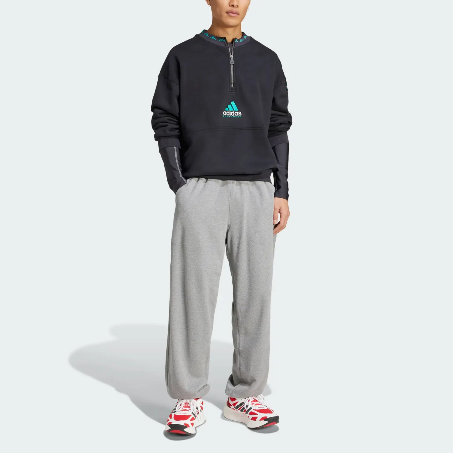 Брюки Eqt Reflective Adidas, серый — фото 3
