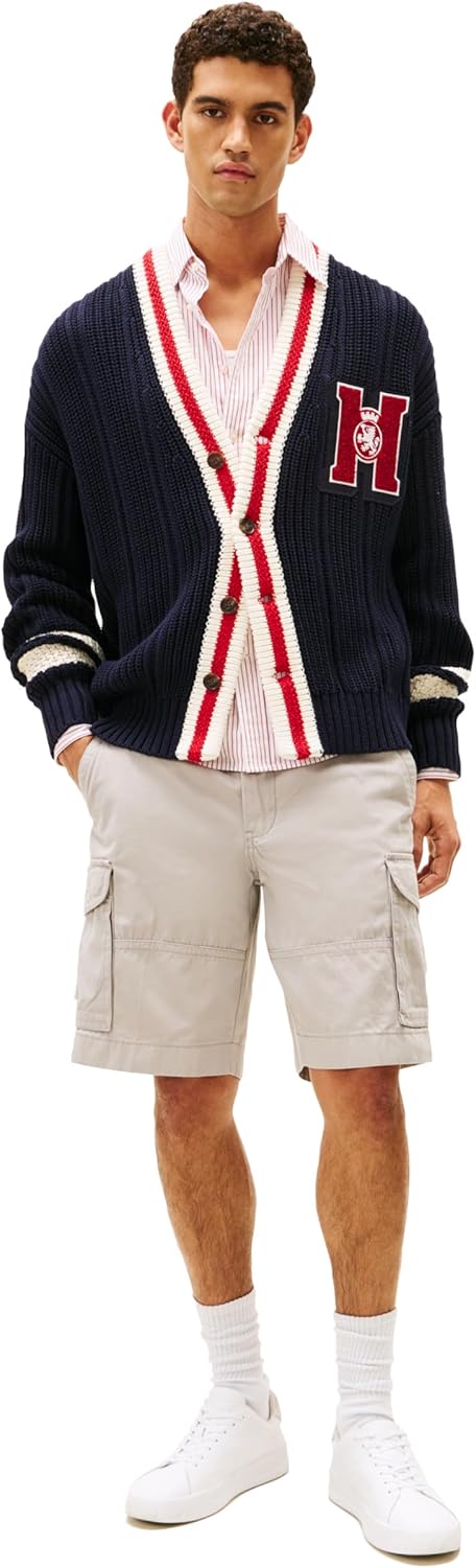 Мужские шорты-карго Tommy Hilfiger из эластичного хлопка с шестью карманами, Drizzle — фото 3
