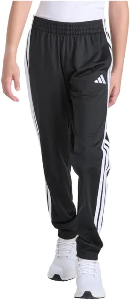 Детские спортивные брюки Adidas Essential с эластичным поясом и тремя полосками, черно-белый