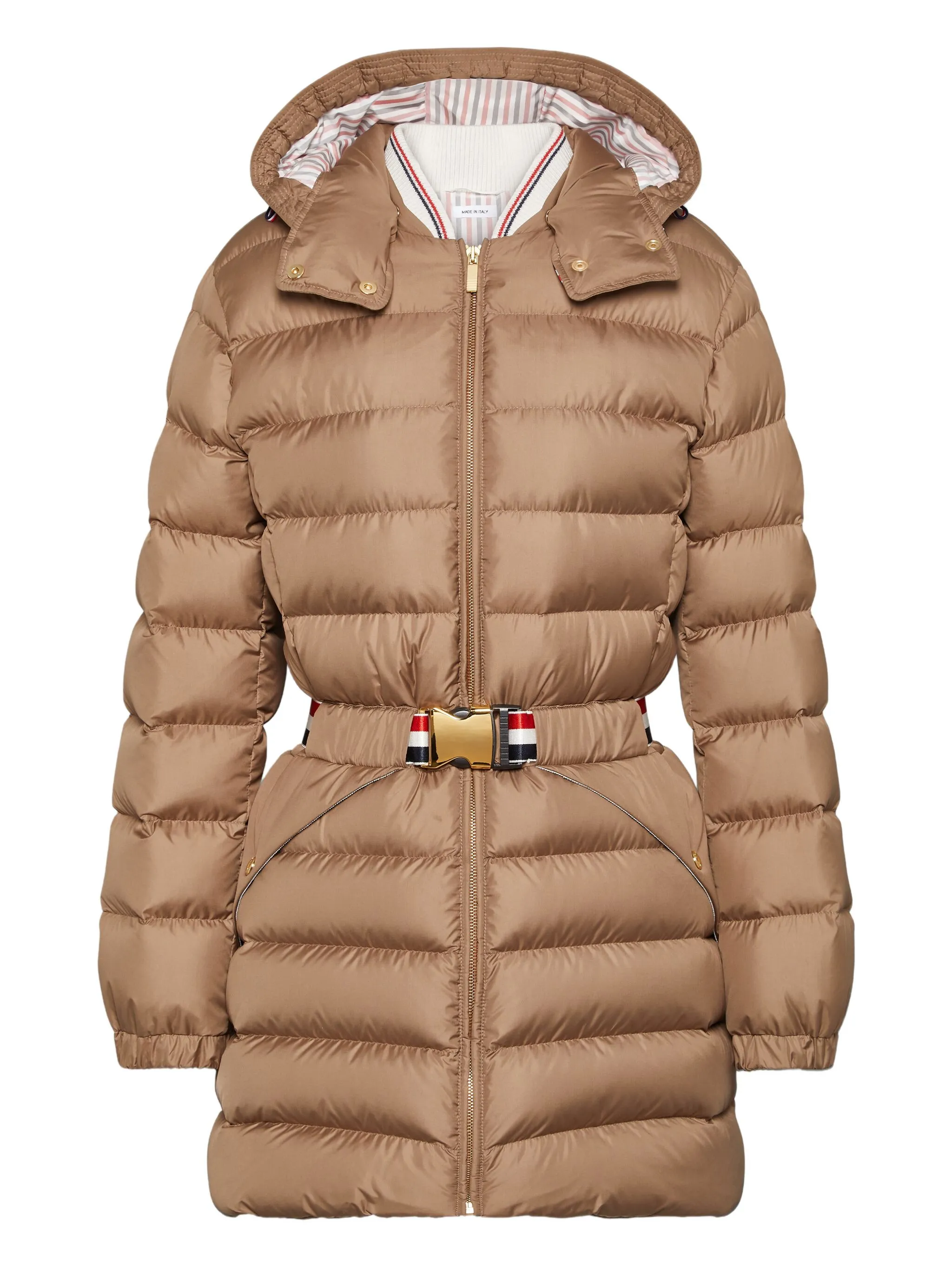 

Легкий пуховик Thom Browne, коричневый