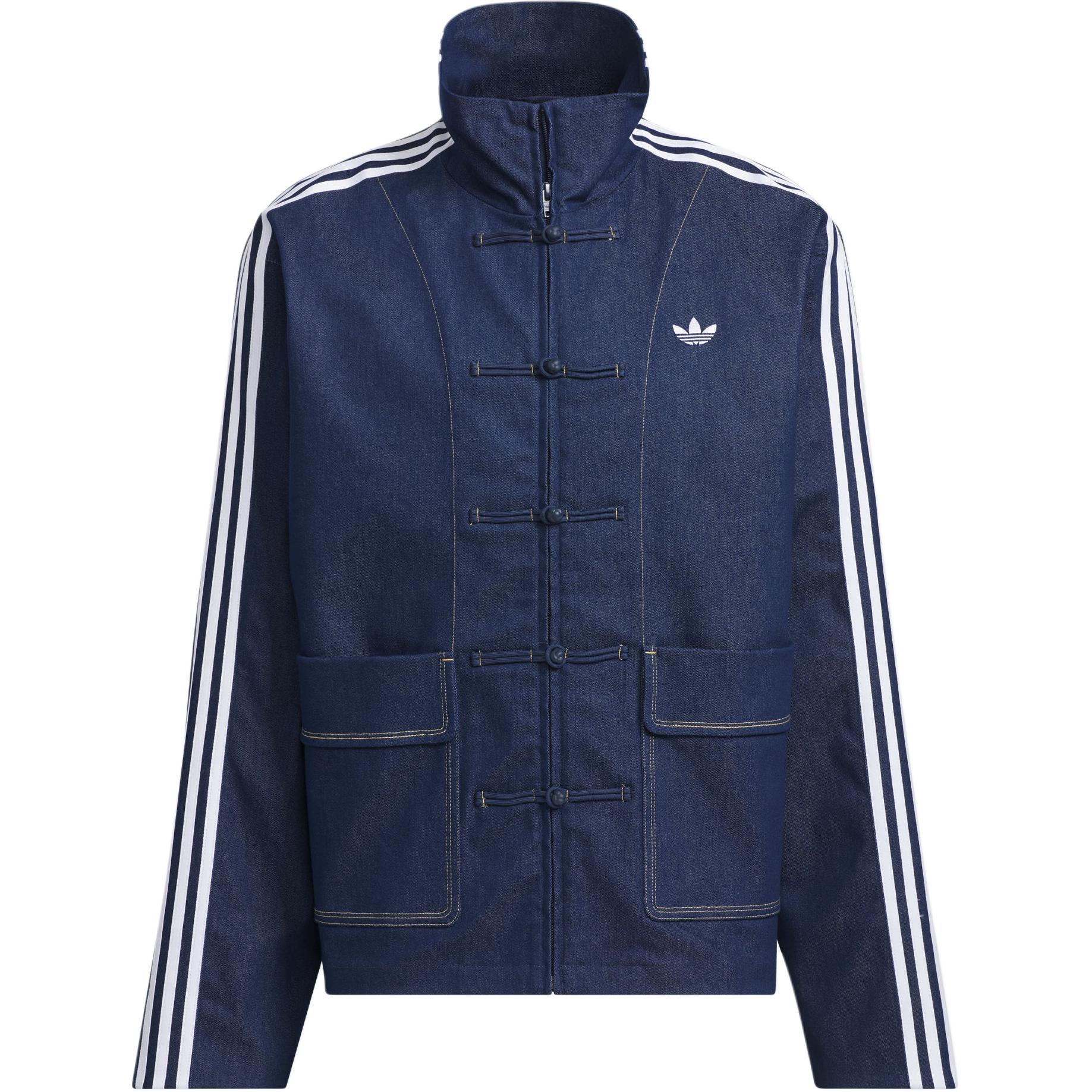Толстовка Adidas Originals Unisex темно-синяя джинсовая — фото 2
