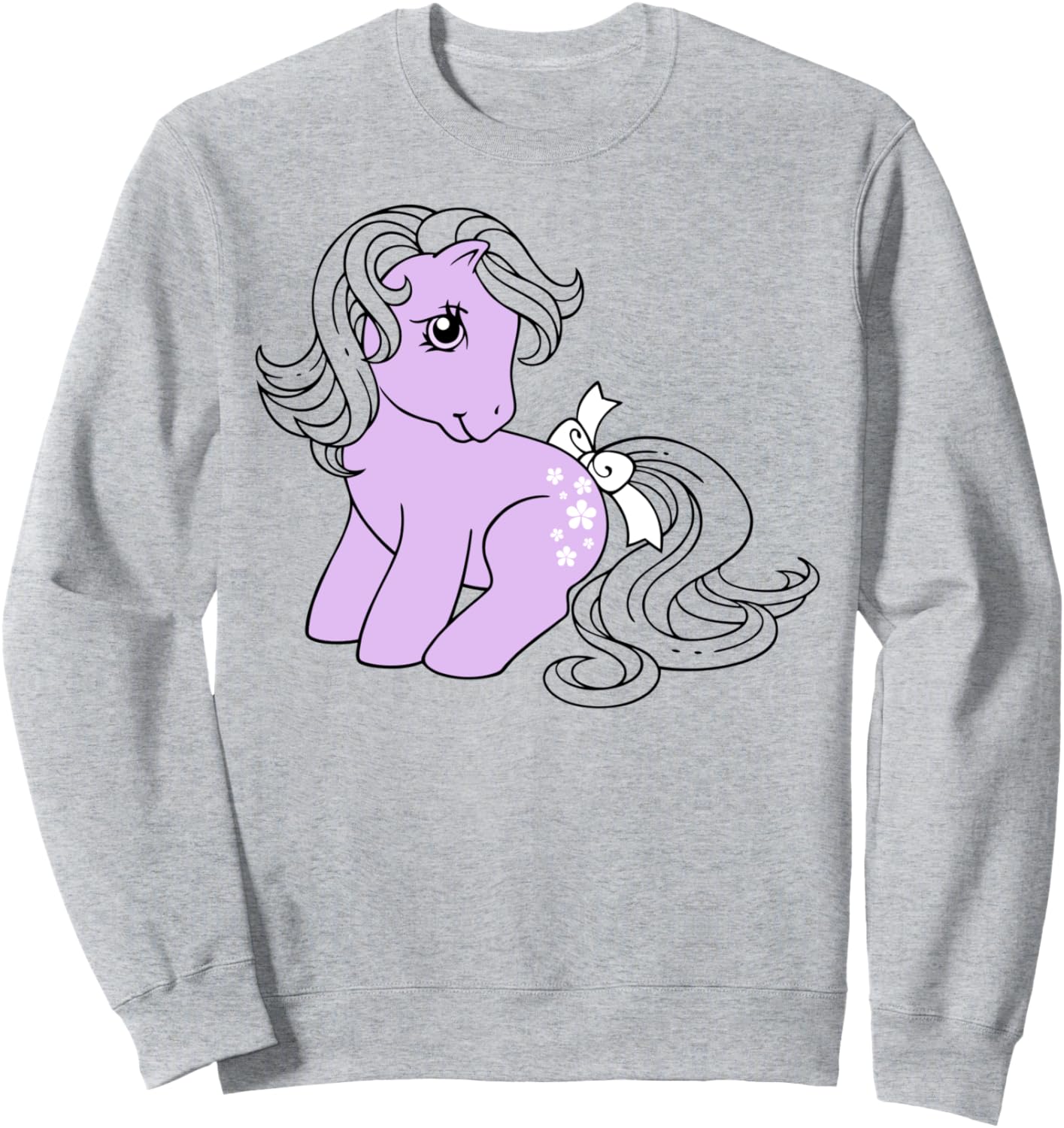 

Винтажная толстовка с портретом цветка из мультфильма «Мой маленький пони» My Little Pony, серый