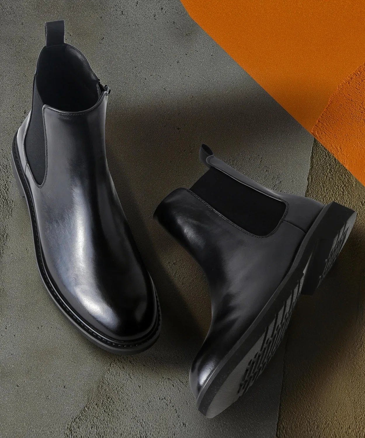 Ботинки Chelsea на натуральной коже London Shoe Make 9011 чёрные