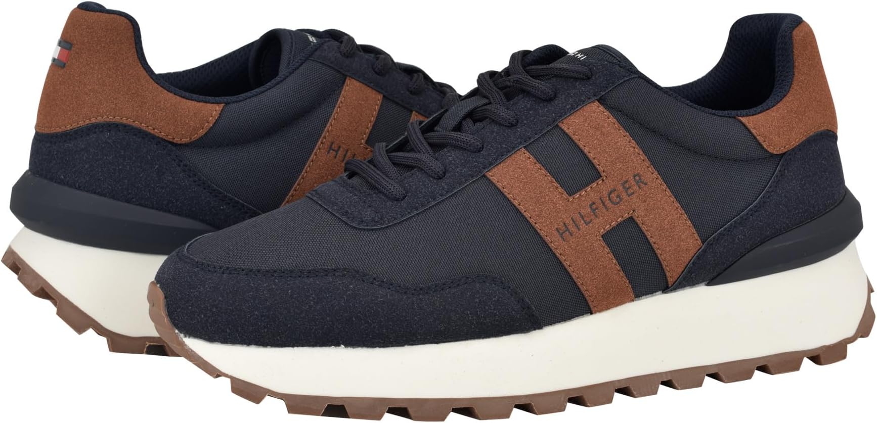 

Кроссовки Tommy Hilfiger Gani, цвет Navy/Cognac Multi