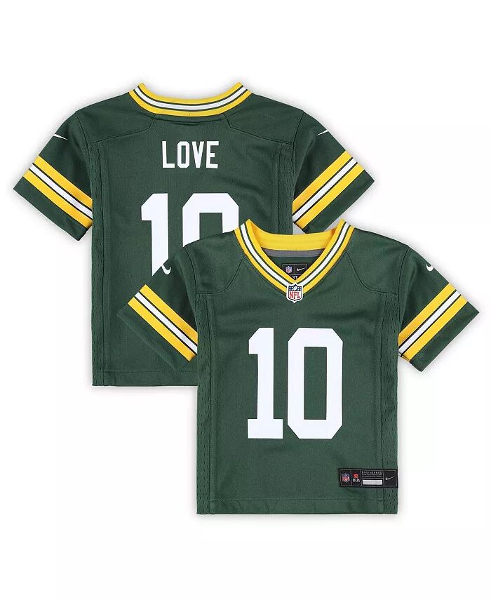 

Малыш Jordan Love Green Green Bay Packers Игровая майка Nike