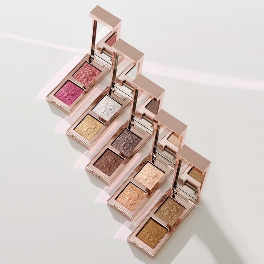 Patrick TA Major Dimension Eyeshadow Duos в оттенке Dou You Know Who I Am 4 г / Роскошная компактная палетка теней для век — фото 4