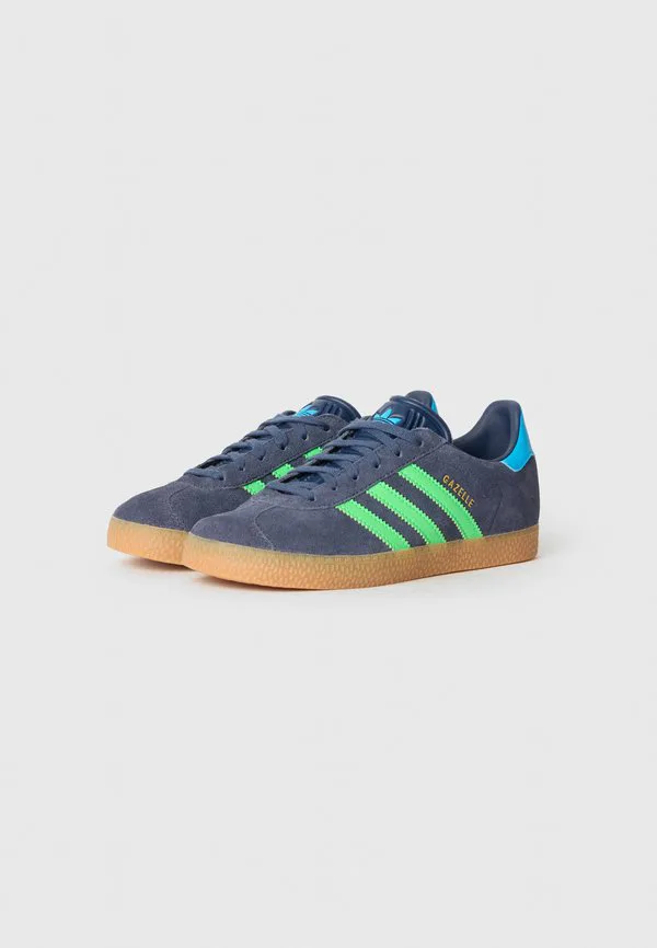 Кроссовки gazelle унисекс Adidas Originals, Shadow Navy/Screaming Green/Lucid Aquamarine — фото 2