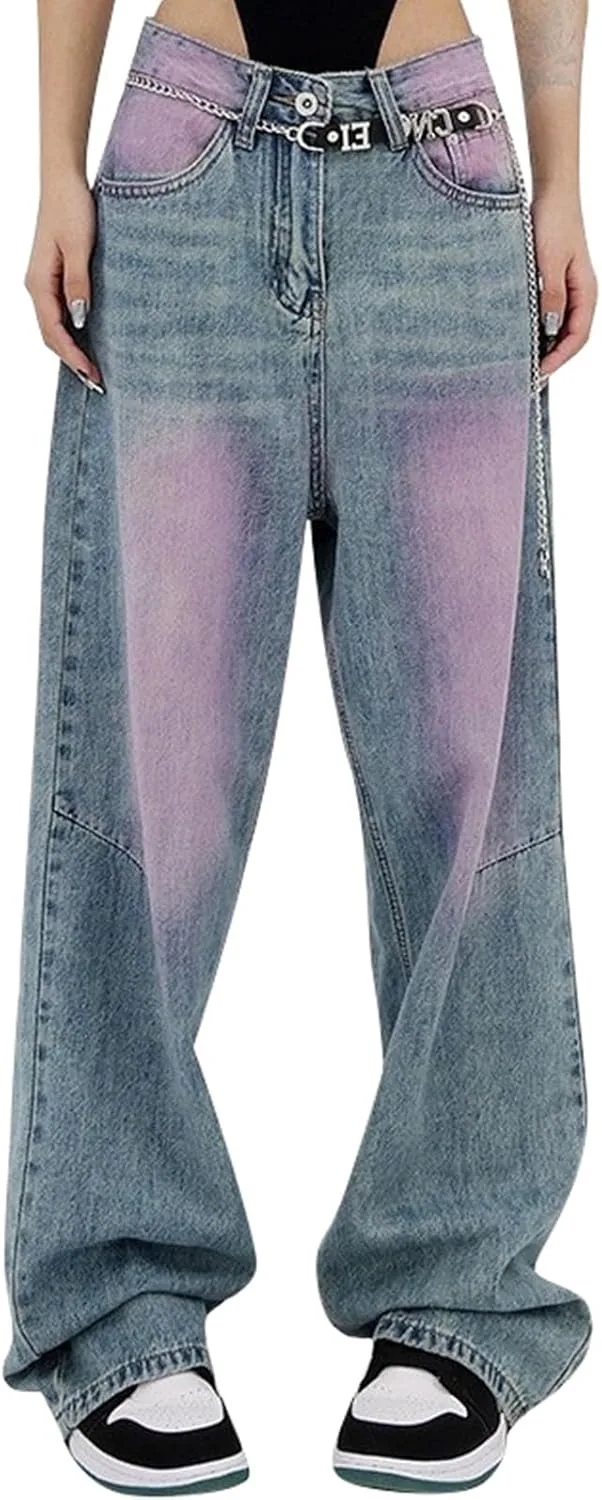 

Женские мешковатые джинсы High Waisted Wide Leg в стиле Y2k YOUYING