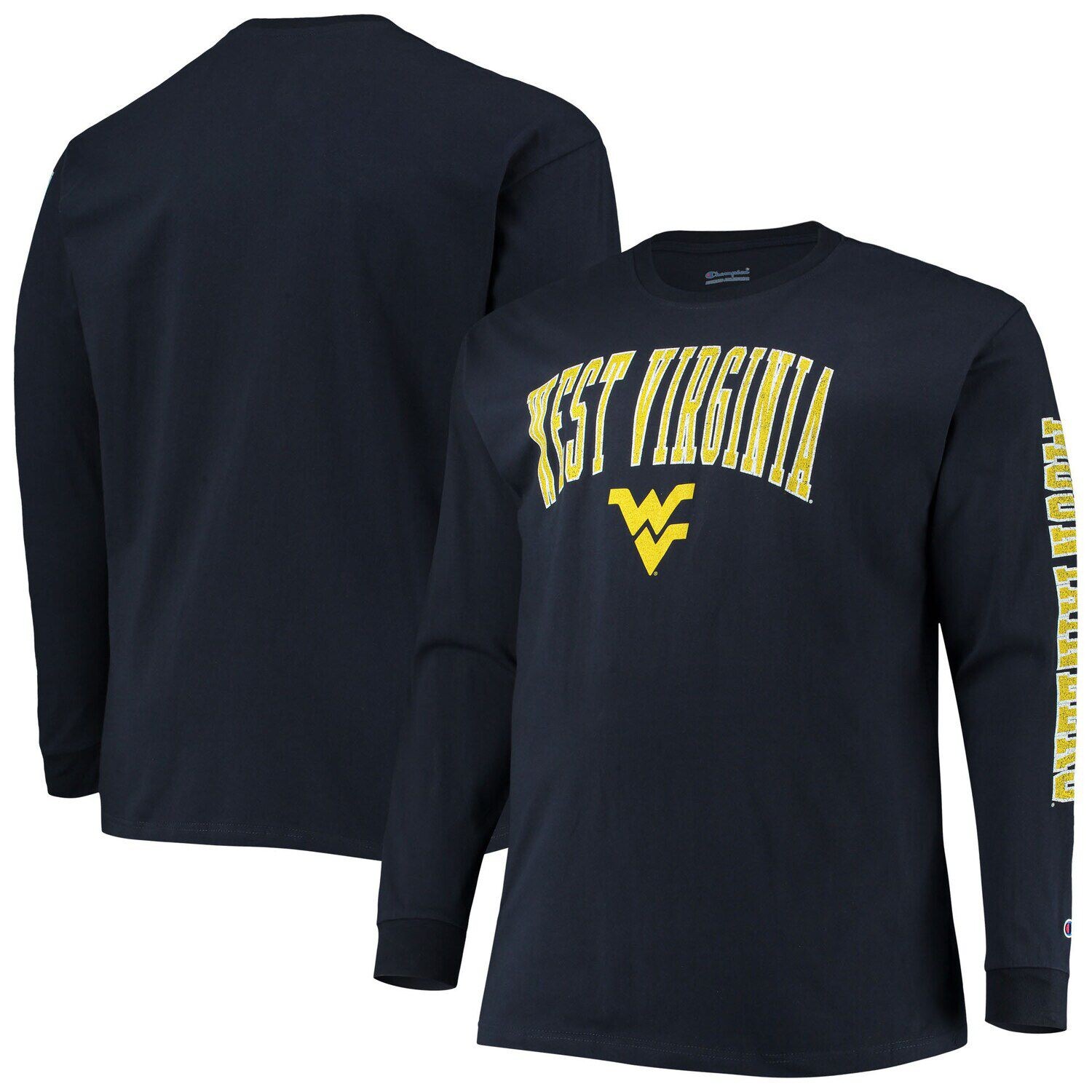 

Мужская темно-синяя футболка с длинными рукавами West Virginia Mountaineers Big & Tall 2-Hit Champion, Синий, Мужская темно-синяя футболка с длинными рукавами West Virginia Mountaineers Big & Tall 2-Hit Champion