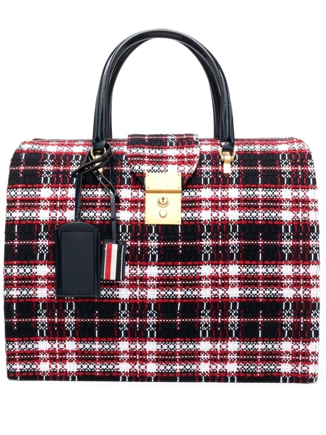 

Thom Browne сумка Mr. Thom в клетку тартан, красный