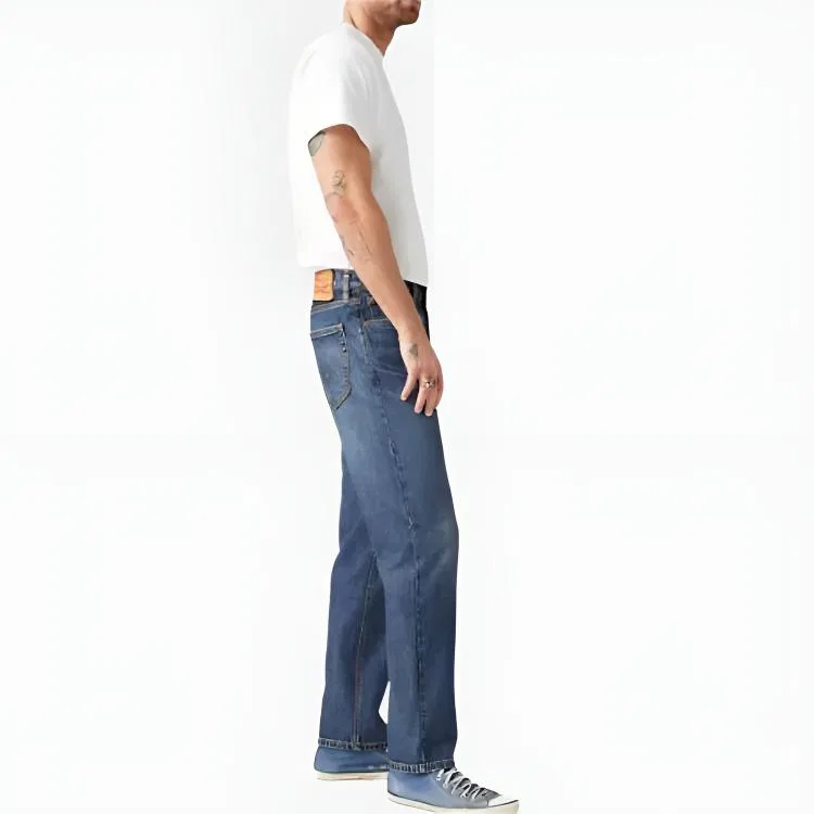 Джинсы мужские dark blue moderate tapered Levis — фото 4
