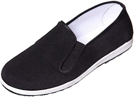 

Боевые искусства Кунг-фу Тай-чи, традиционные китайские кроссовки на хлопковой подошве (черные, для взрослых, мужские, 9.5, размер по американской системе, средний) Yeicxoh