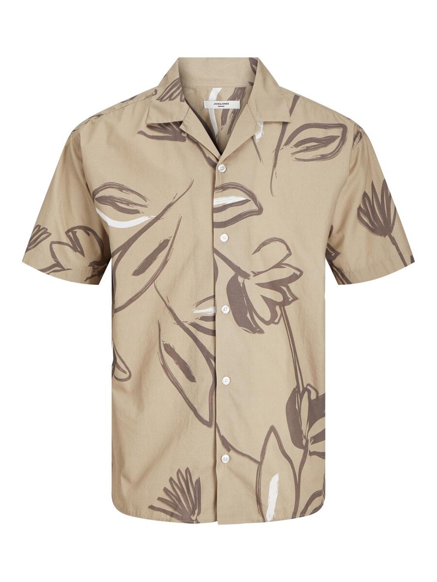 

Рубашка на пуговицах Comfort fit JACK & JONES Palma Resort, бежевый