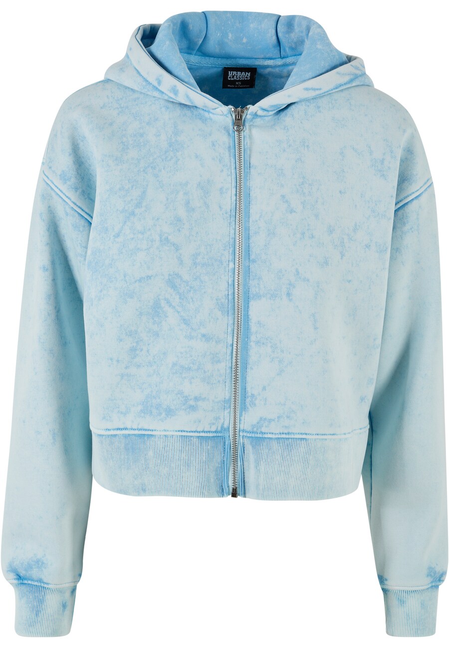 

Толстовка с капюшоном на молнии Urban Classics, цвет Pastel blue/Light blue
