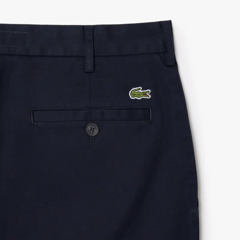 LACOSTE Повседневные брюки мужские темно-синие — фото 4